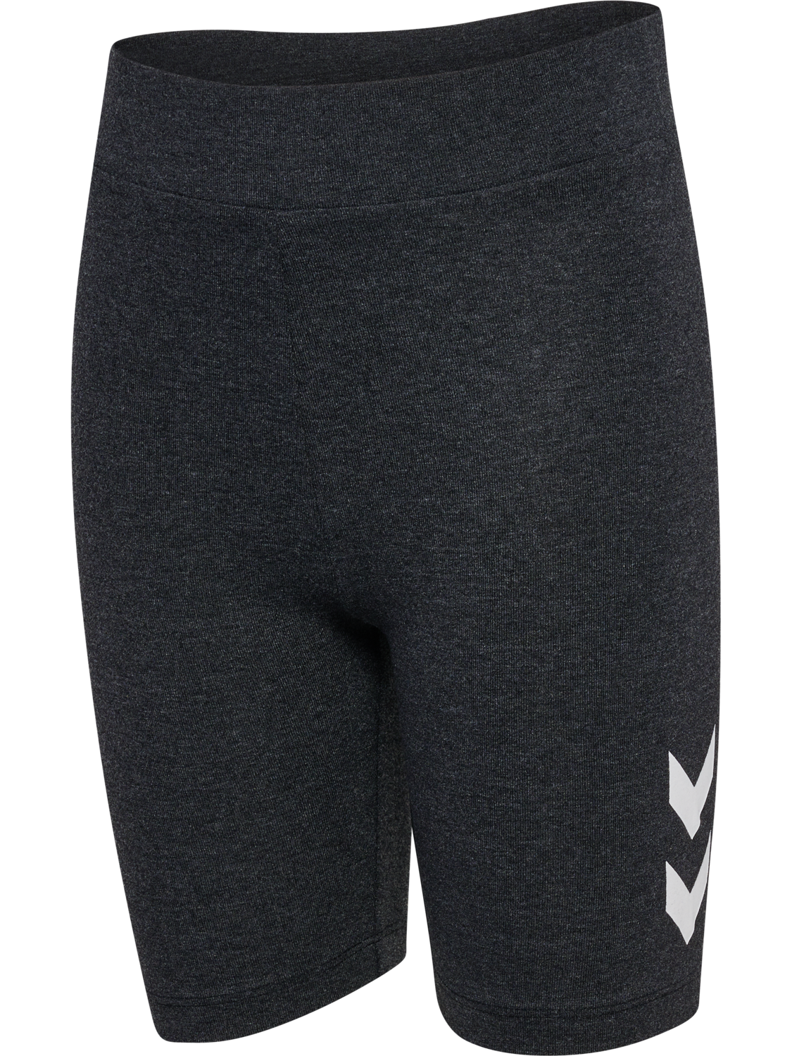 hmlJR LOGO SHORT  TIGHTS, BLACK MELANGE, packshot