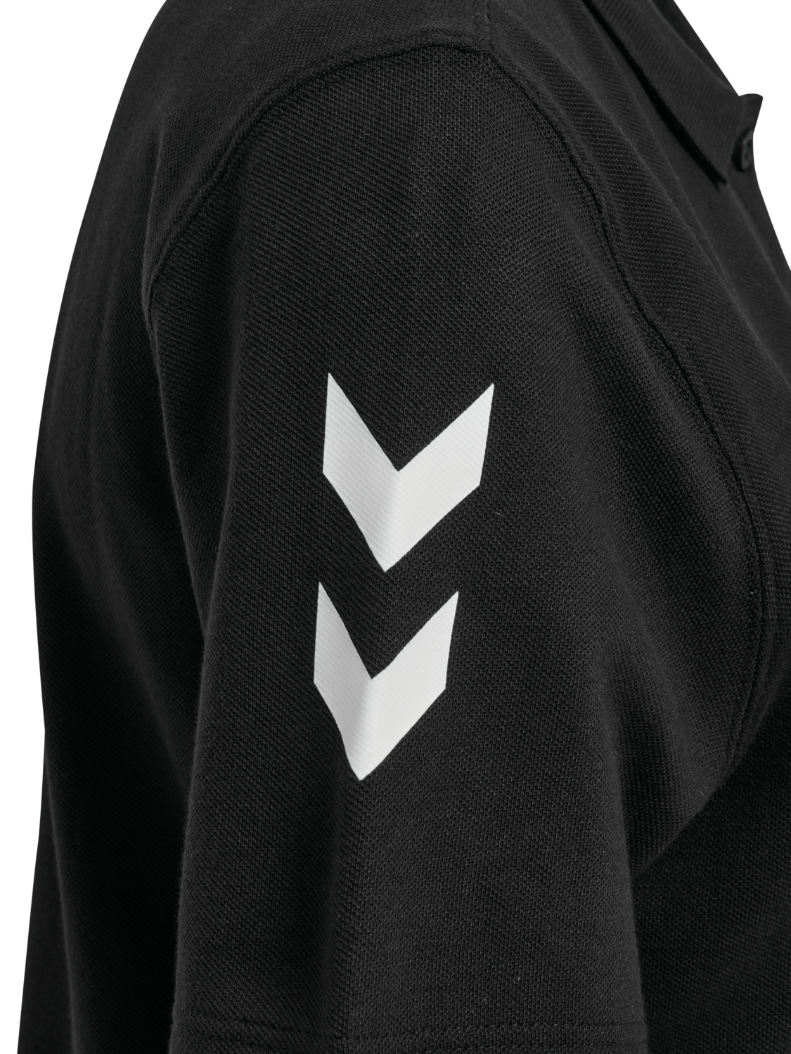 hmlGO 2.0 CHEVRON POLO WOMAN, BLACK, packshot