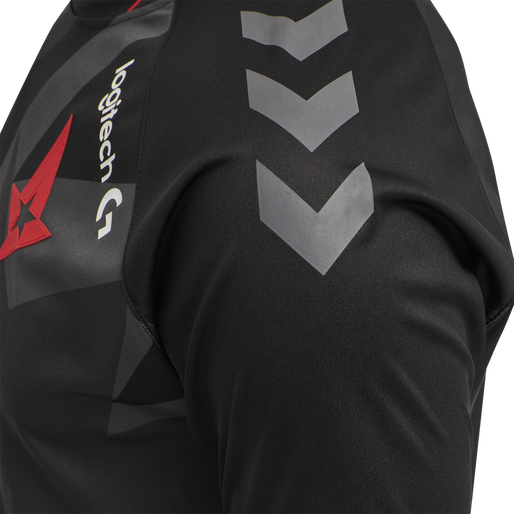 ASTRALIS 20/21 GAME JERSEY S/S, BLACK W/LOGO, packshot
