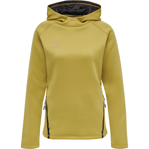 hmlCIMA XK HOODIE WOMAN, ANTIQUE GOLD, packshot