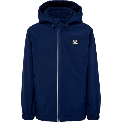 hmlMARS SOFTSHELL JACKET, BLACK IRIS, packshot