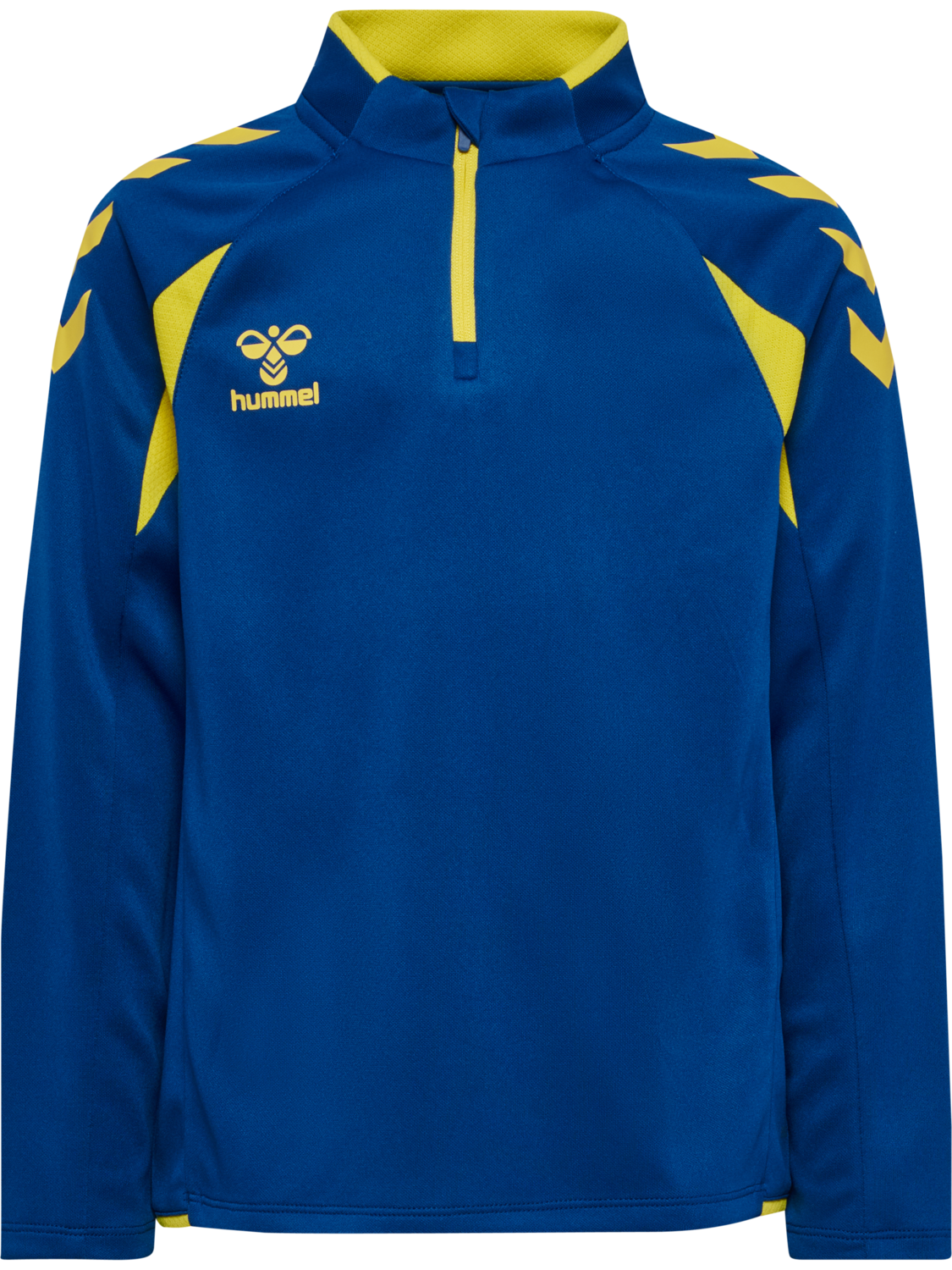 hmlCORE 2.0 HALF ZIP KIDS, TRUE BLUE/BLAZING YELLOW, packshot
