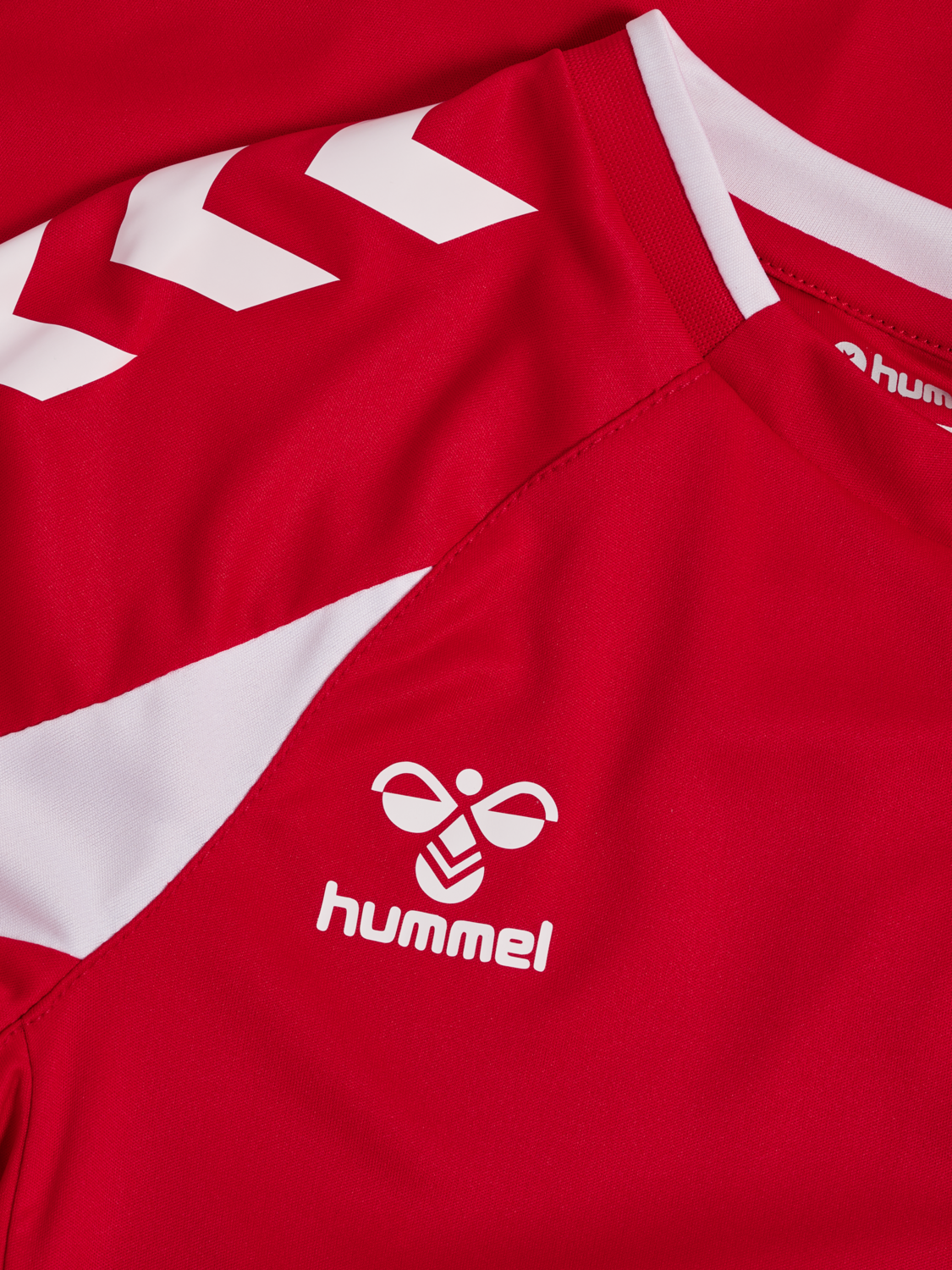 hmlCORE 2.0 JERSEY L/S KIDS, TRUE RED/WHITE, packshot