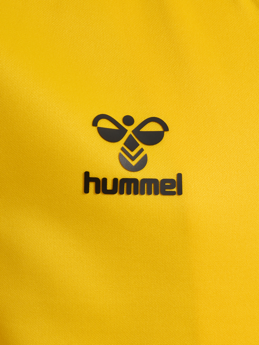 hmlCORE XK POLY ZIP SWEAT KIDS, SPORTS YELLOW, packshot