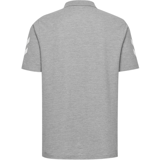 HMLGO COTTON POLO, GREY MELANGE, packshot