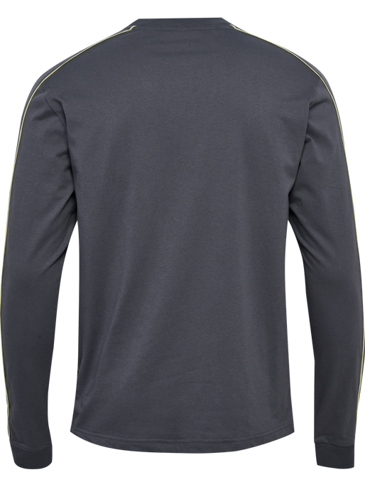 hmlPULSE PIPING T-SHIRT L/S, BLACKENED PEARL hmlPULSE PIPING T-SHIRT L/S, BLACKENED PEARL, packshot