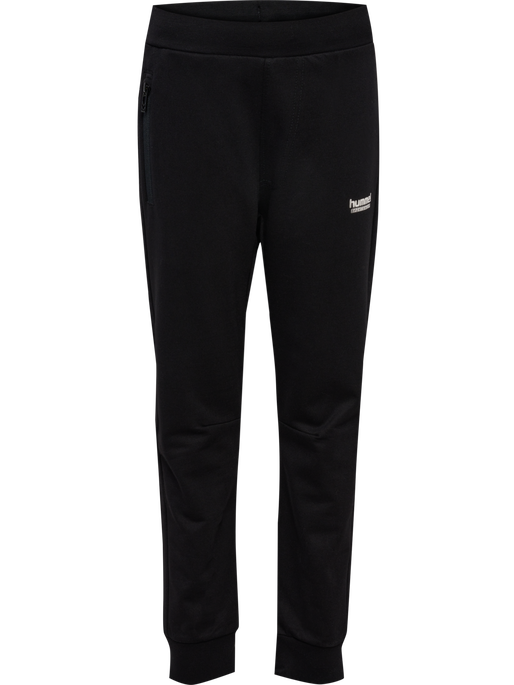 hmlJR REGULAR ADJ WAIST PANTS, BLACK, packshot