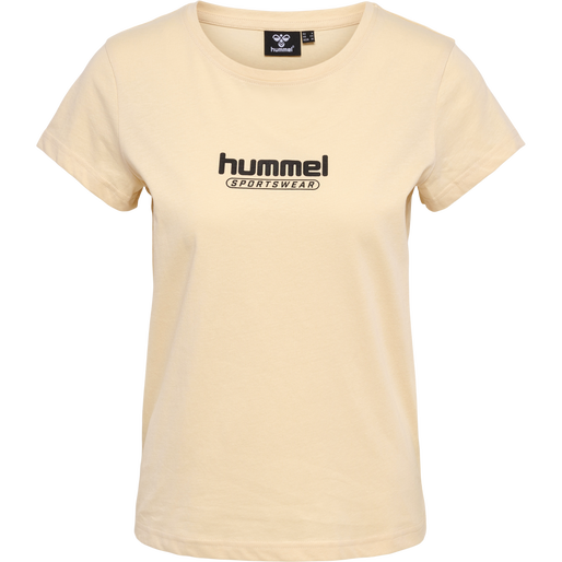 hmlBOOSTER WOMAN T-SHIRT, WOOD ASH, packshot