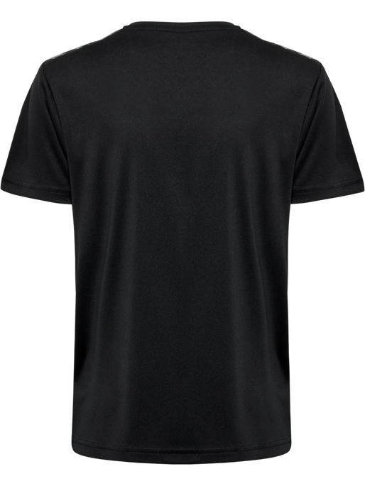 hmlAUTHENTIC PL JERSEY S/S KIDS, BLACK, packshot