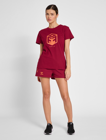 hmlOFFGRID COTTON JERSEY S/S WO, RHUBARB, model