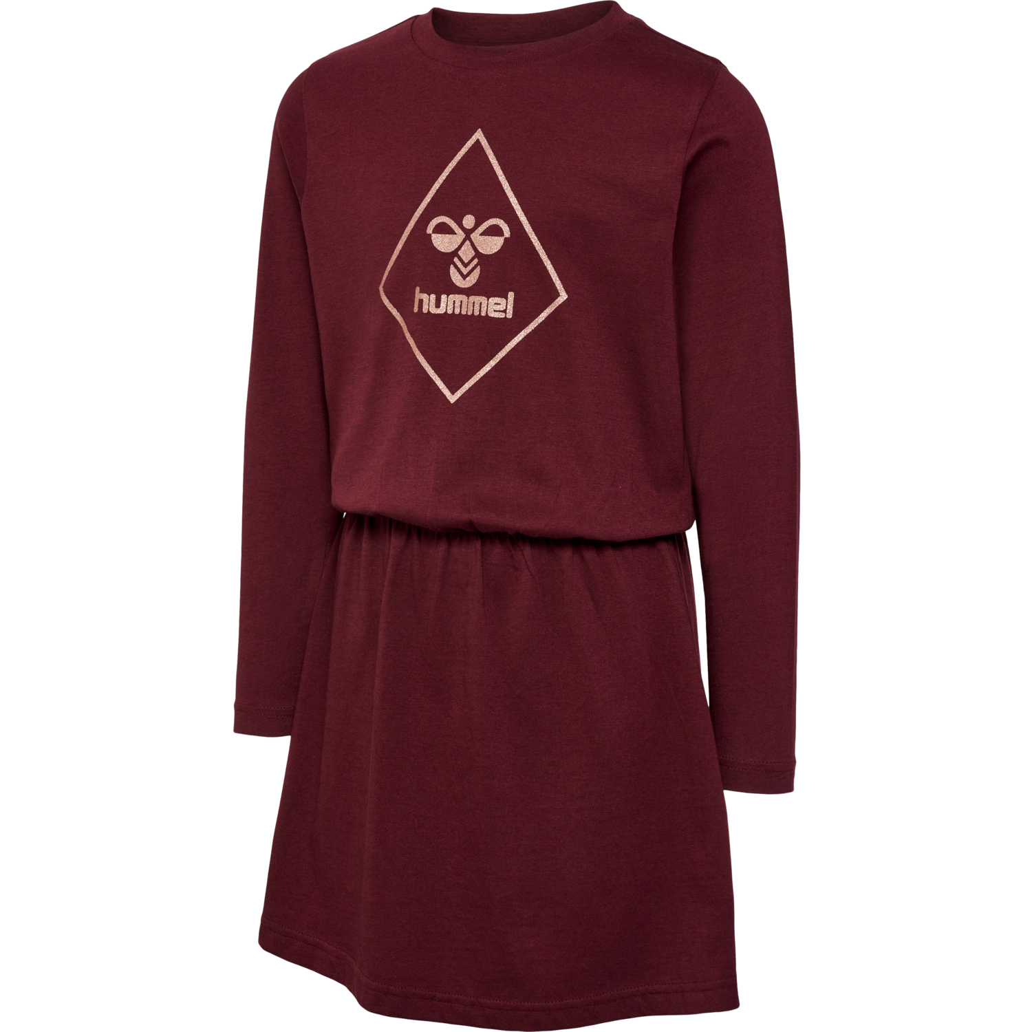 hmlLUNA DRESS L/S, !WINDSOR WINE, packshot