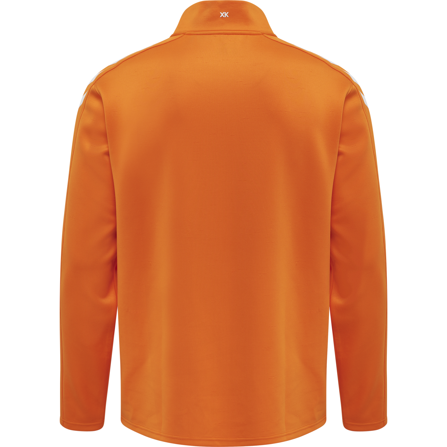 hmlCORE XK POLY ZIP SWEAT, ORANGE TIGER, packshot