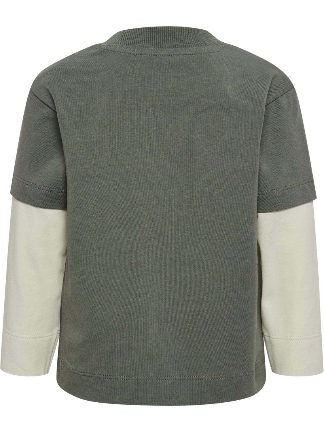 hmlMINI LOOSE LAYER T-SHIRT L/S, CASTOR GRAY, packshot