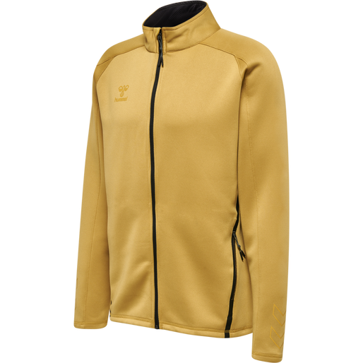 hmlCIMA XK ZIP JACKET, ANTIQUE GOLD, packshot