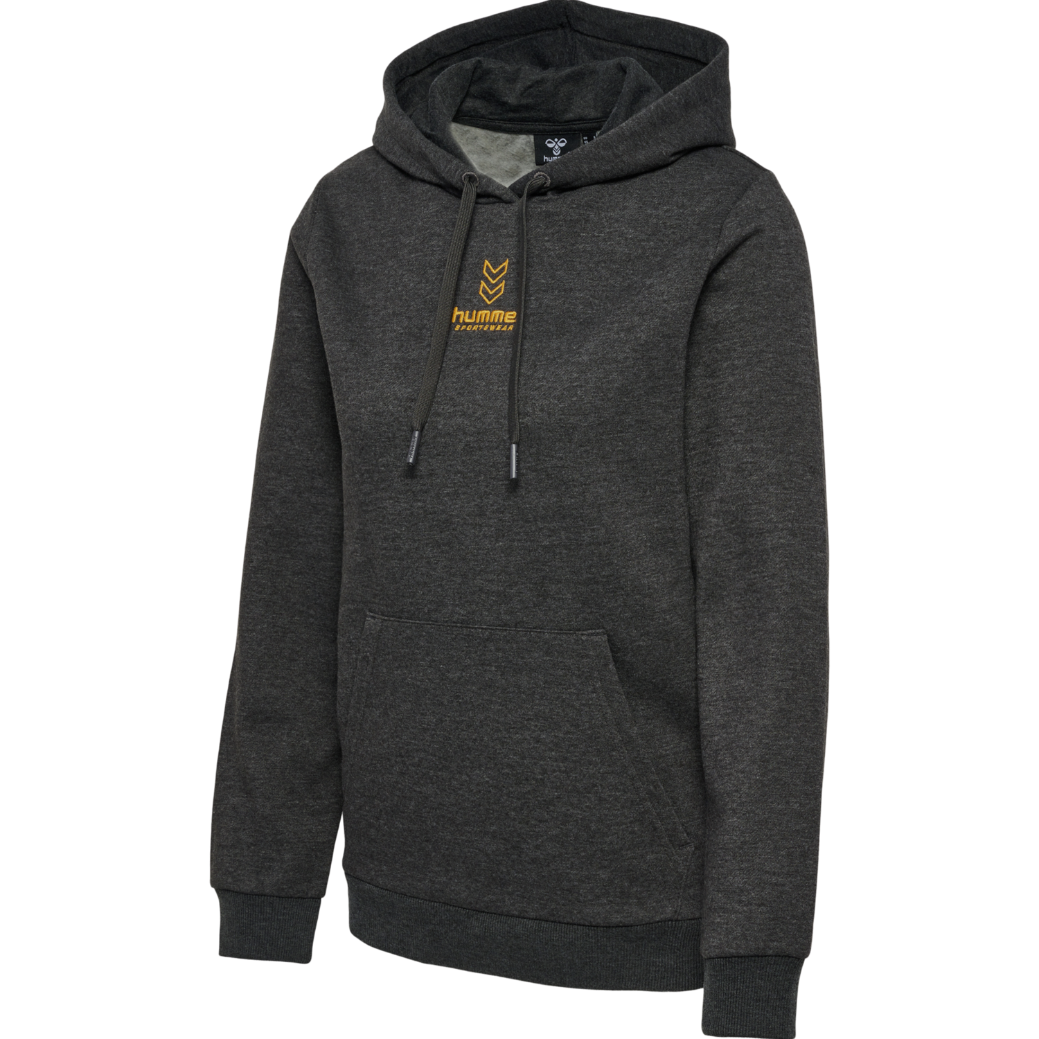 hmlOLIVIA HOODIE, BLACK MELANGE, packshot
