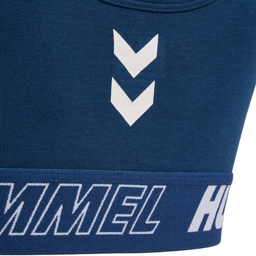 hmlTE MAJA 2-PACK COTTON SPORTS TOP, BLACK/INSIGINA BLUE, packshot