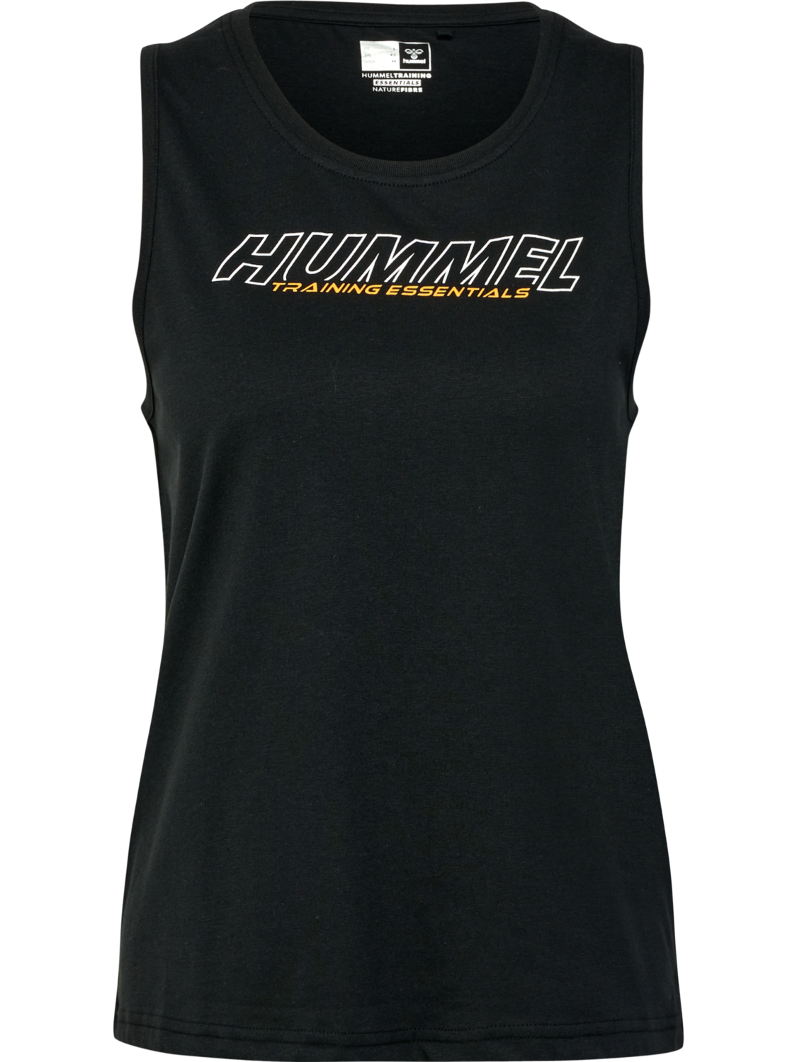 hmlTE CONFIDENT COTTON TANKTOP, BLACK, packshot