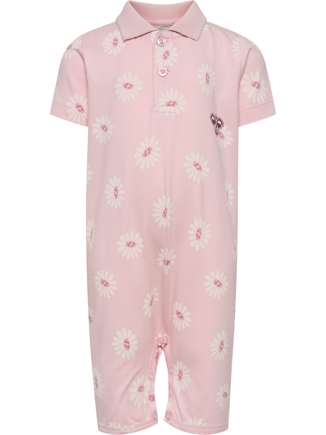 hmlMINI REG POLO BODYSUIT S/S, PALE LILAC, packshot