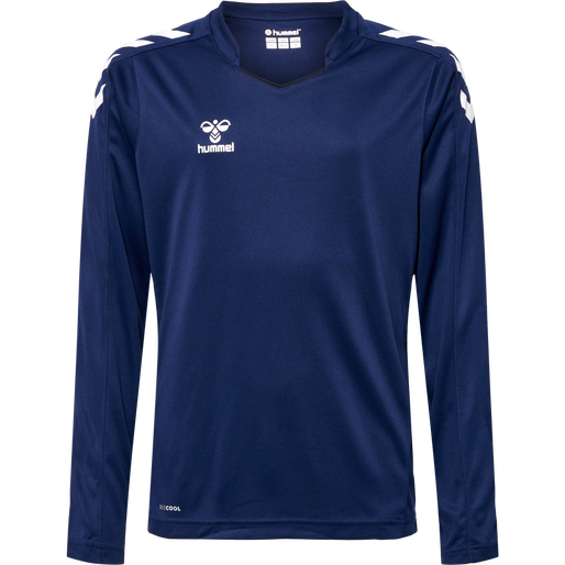 hmlCORE XK POLY JERSEY L/S KIDS, MARINE hmlCORE XK POLY JERSEY L/S KIDS, MARINE, packshot