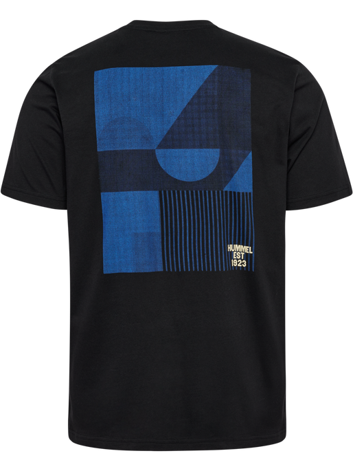 hmlREGULAR GRAPHIC TEE S/S, BLACK/BLUE hmlREGULAR GRAPHIC TEE S/S, BLACK/BLUE, packshot