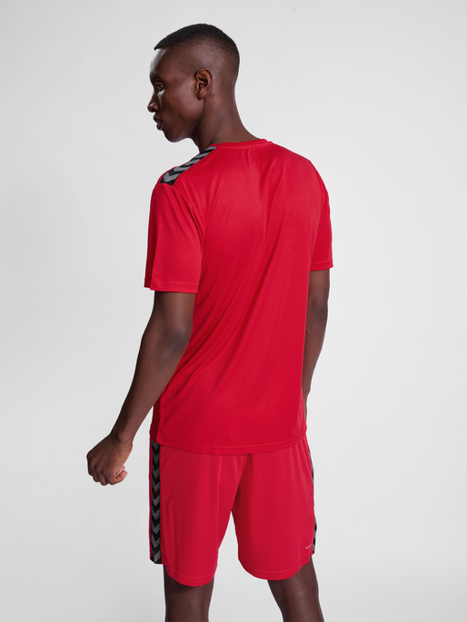 hmlAUTHENTIC PL JERSEY S/S, TRUE RED, model