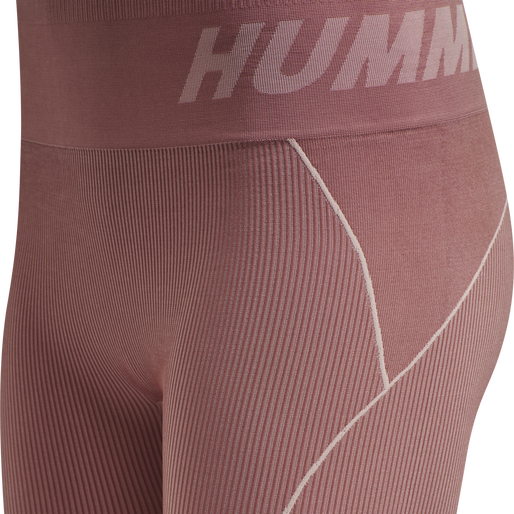 hmlTE CHRISTEL SEAMLESS MW TIGHTS, WITHERED ROSE, packshot