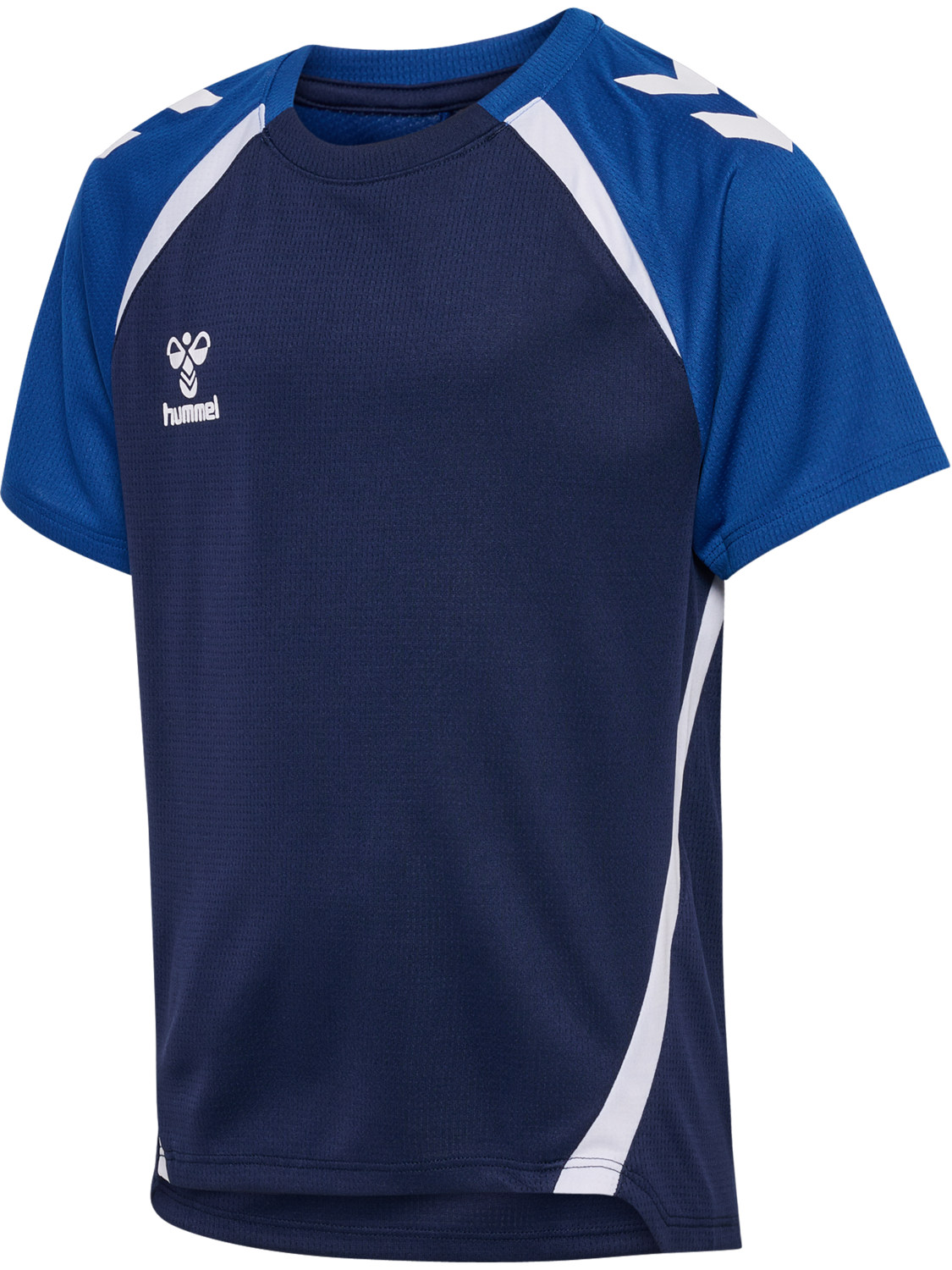 hmlLEAD 2.0 JERSEY S/S KIDS, MARINE/TRUE BLUE, packshot