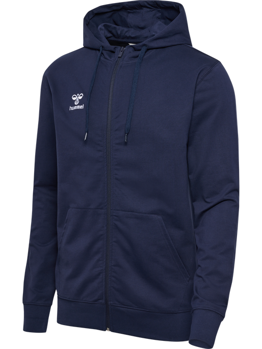 hmlGO 2.0 ZIP HOODIE, MARINE, packshot