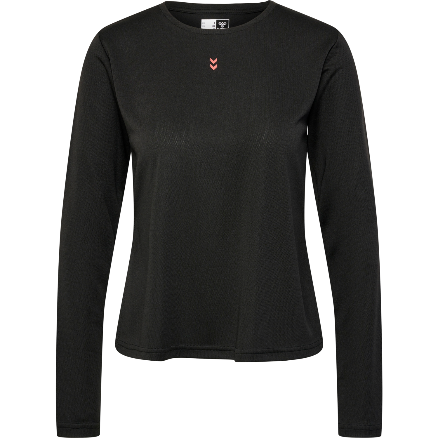 hmlMT FRI MESH T-SHIRT L/S, BLACK, packshot