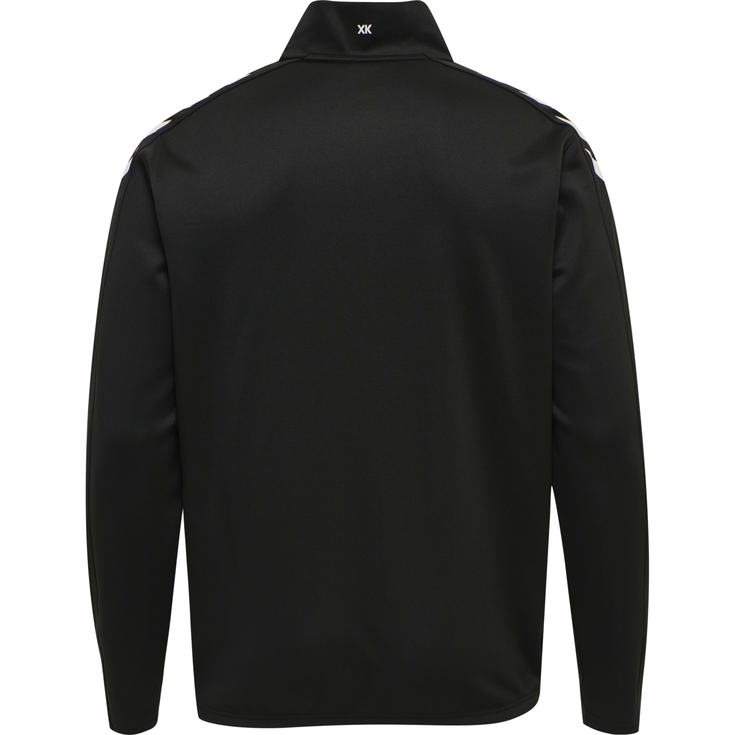 hmlCORE XK HALF ZIP POLY SWEAT, BLACK, packshot