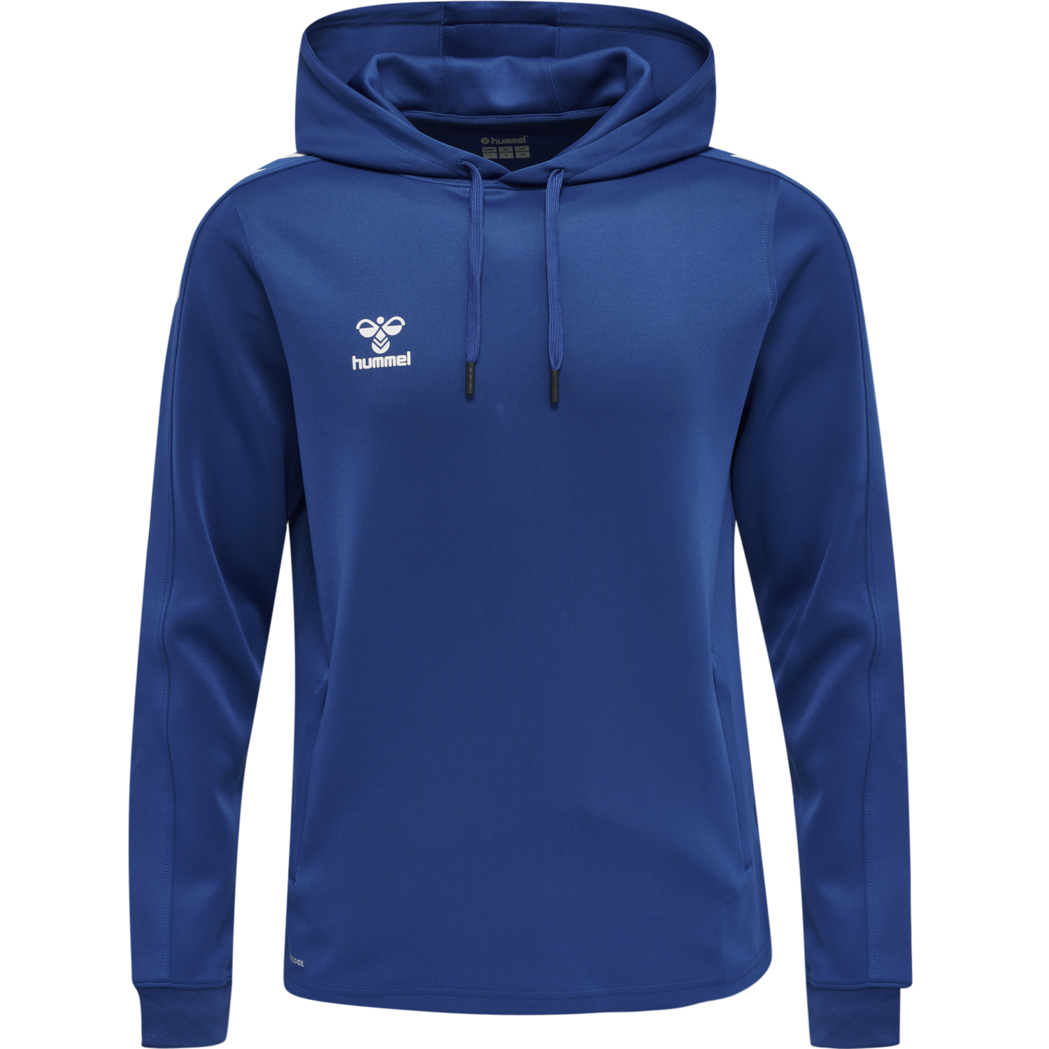 hmlCORE XK POLY SWEAT HOODIE, TRUE BLUE, packshot