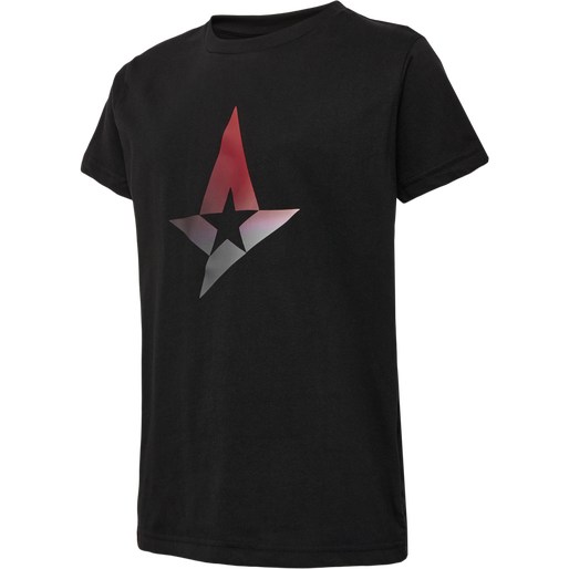 AST BIG STAR BLACK TEE S/S KIDS, BLACK, packshot