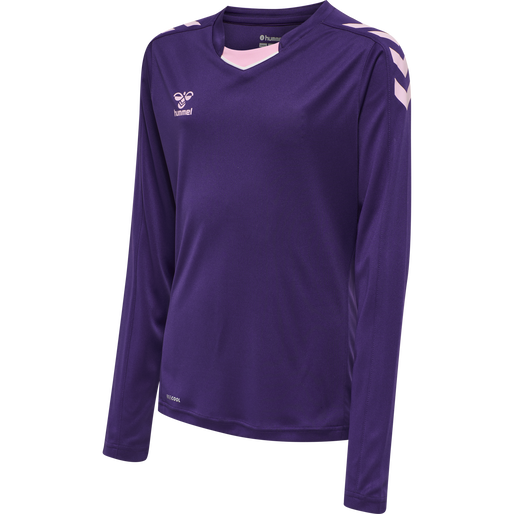 hmlCORE XK POLY JERSEY L/S KIDS, ACAI, packshot