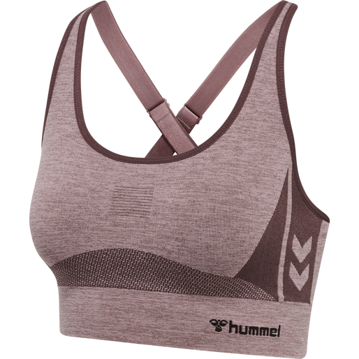 hmlCLEA SEAMLESS  SPORTS TOP, FUDGE, packshot