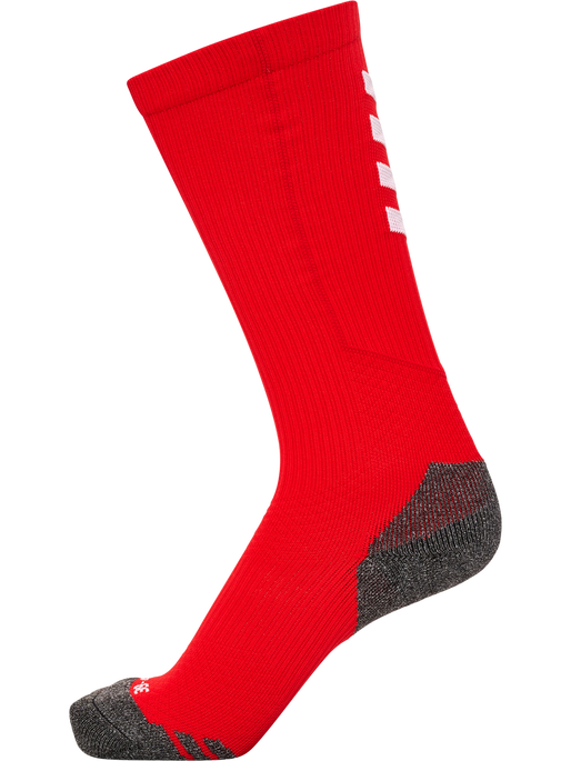 hmlPRO TRAINING SOCKS HIGH, TRUE RED/WHITE, packshot