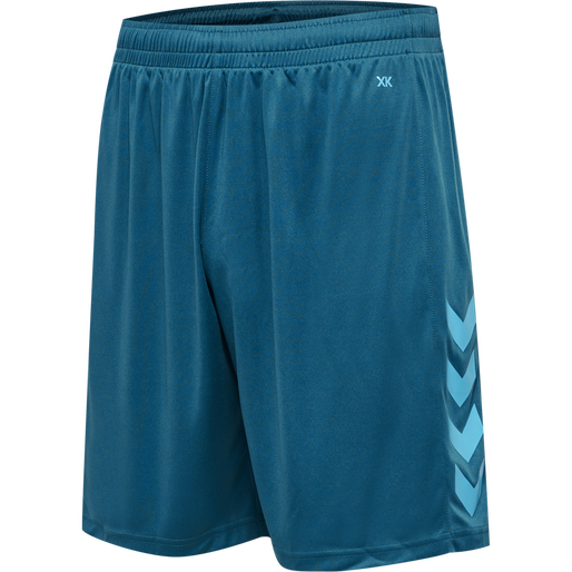 hmlCORE XK POLY SHORTS, BLUE CORAL, packshot