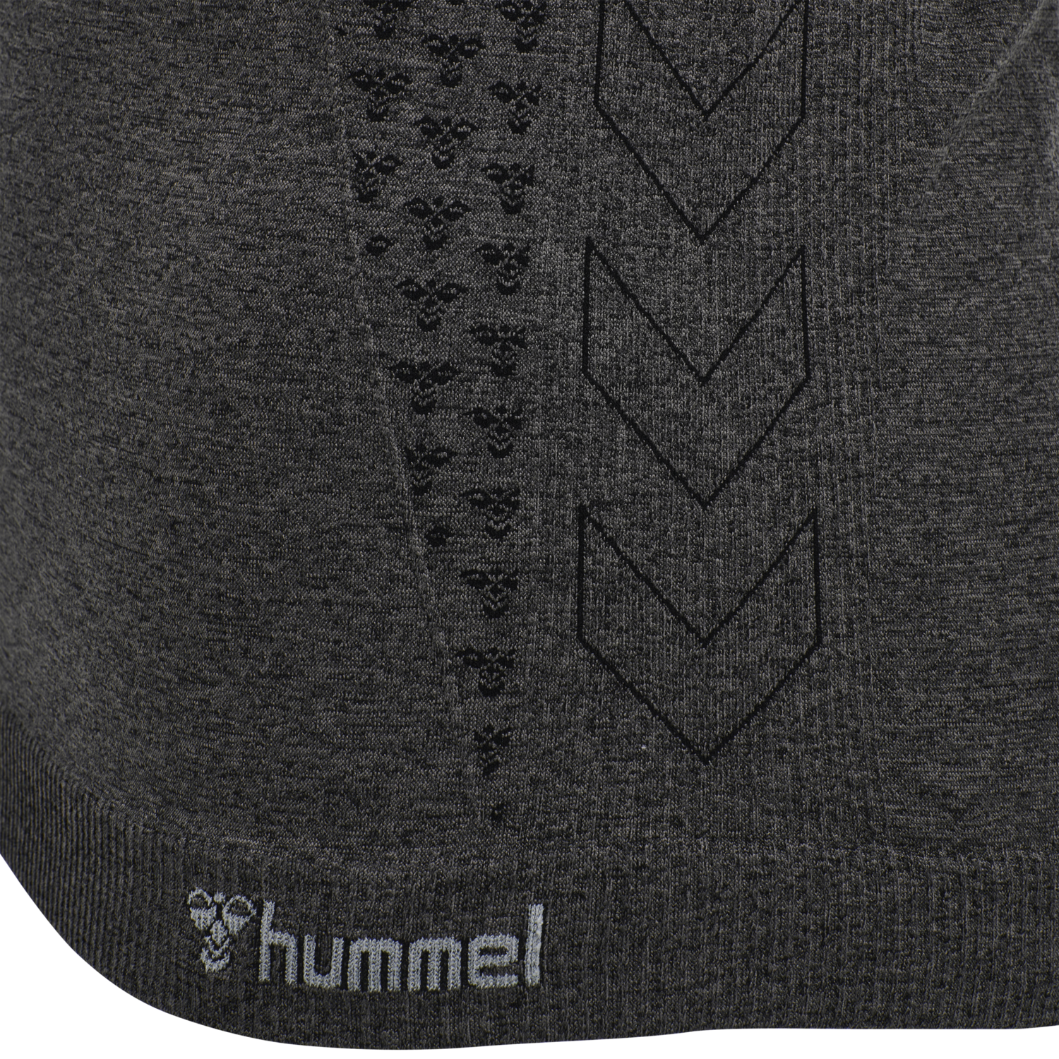hmlCI SEAMLESS T-SHIRT, BLACK MELANGE, packshot