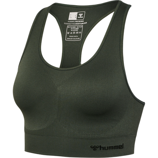 hmlTIF SEAMLESS SPORTS TOP, CLIMBING IVY, packshot