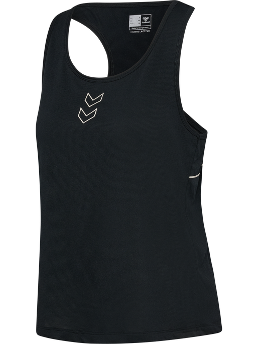 hmlCOURT LIGHT WEIGHT TANKTOP W, LIGHT GREY/BLACK, packshot
