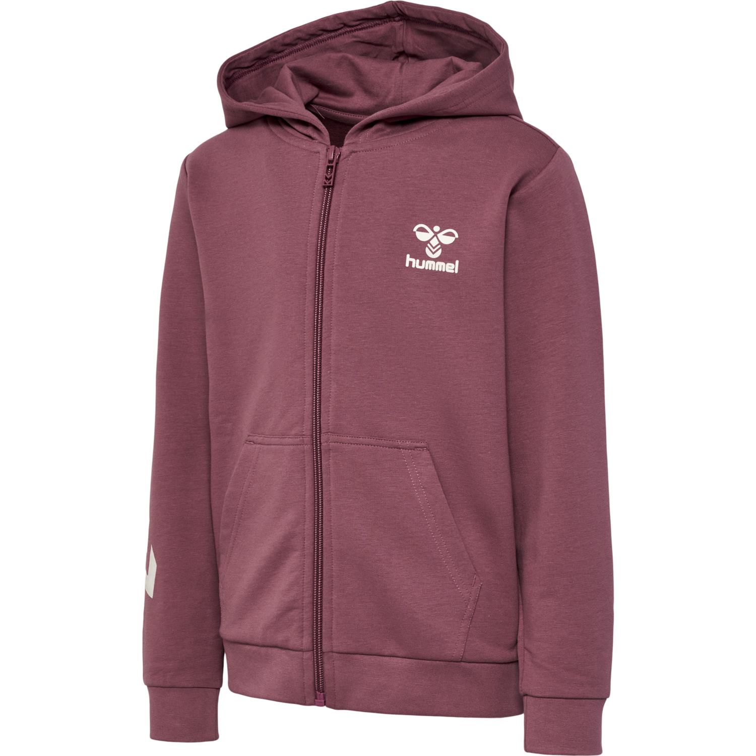 hmlTRECE ZIP HOODIE, ROSE BROWN, packshot