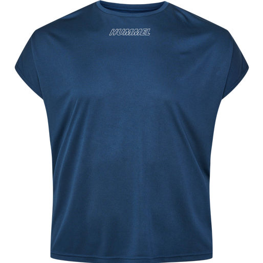 hmlTE CURVY LOOSE T-SHIRT PLUS, INSIGNIA BLUE, packshot