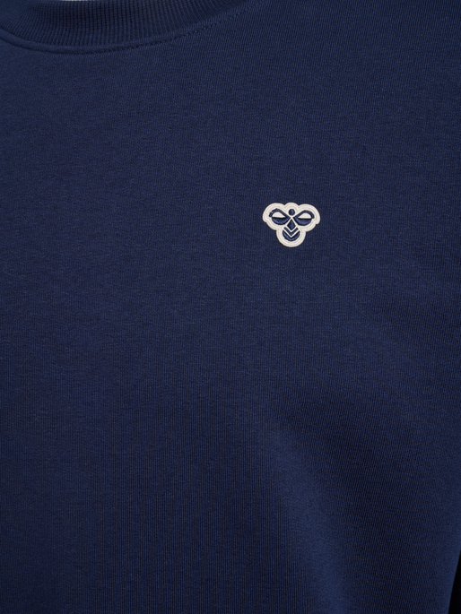 hmlLOOSE CREWNECK BEE, DRESS BLUES, packshot