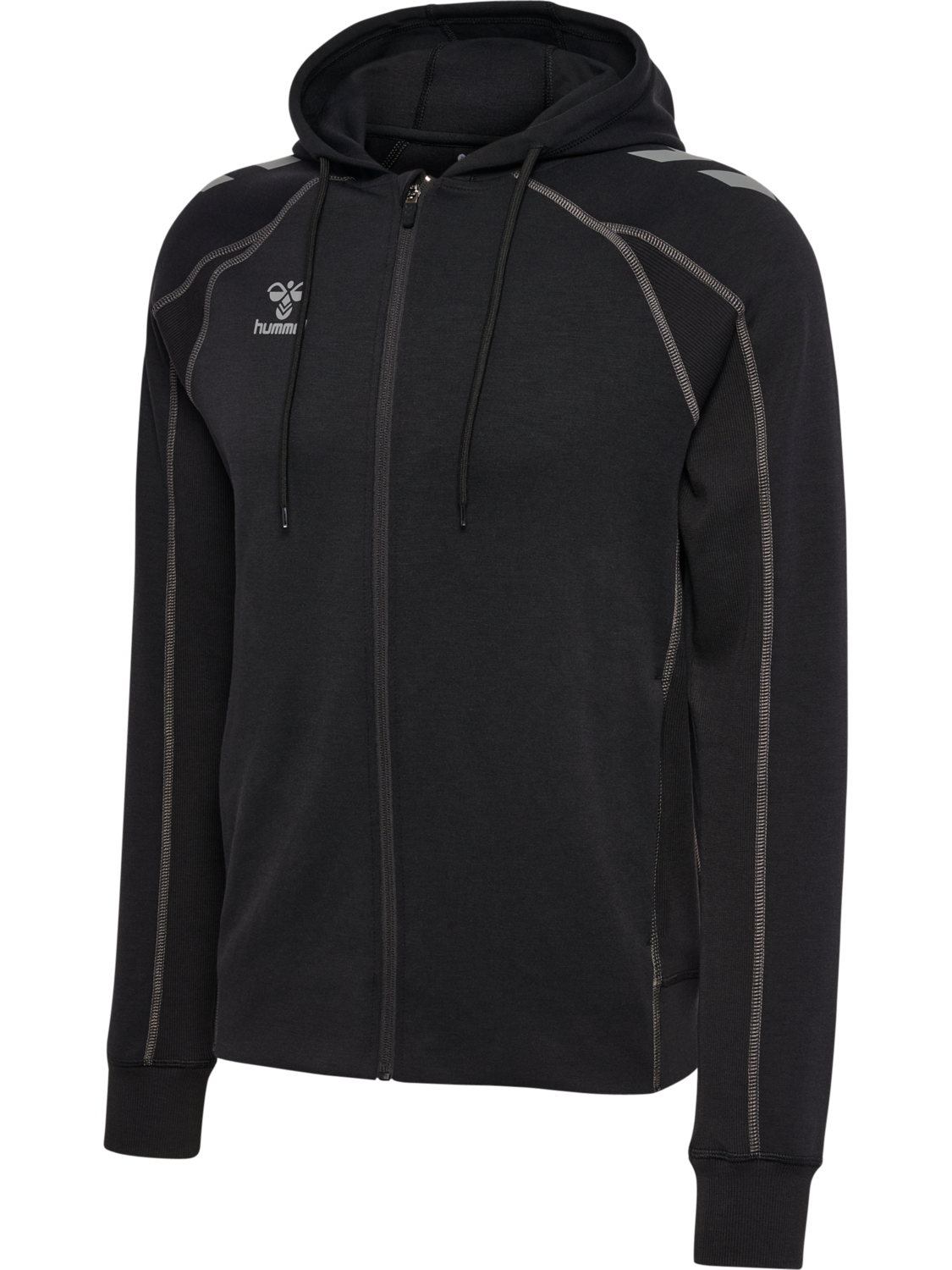 hmlMOVE 2.0 ZIP HOODIE, BLACK, packshot