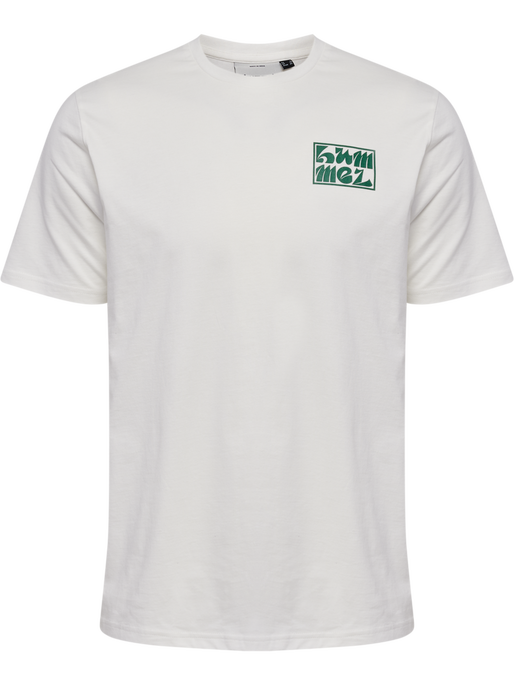 hmlREGULAR GRAPHIC TEE S/S, WHITE/EDEN, packshot
