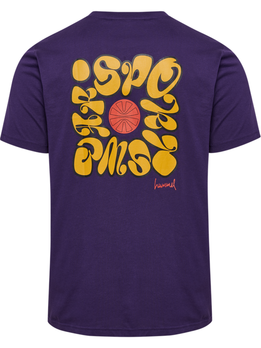 hmlREGULAR GRAPHIC TEE S/S, BLACKBERRY CORDIAL, packshot