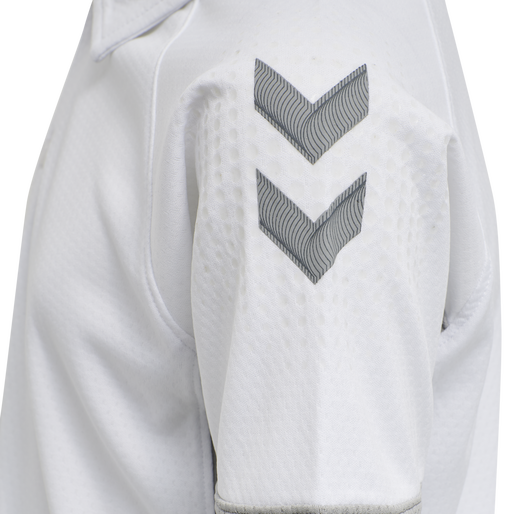 hmlLEAD FUNCTIONAL KIDS POLO, WHITE, packshot