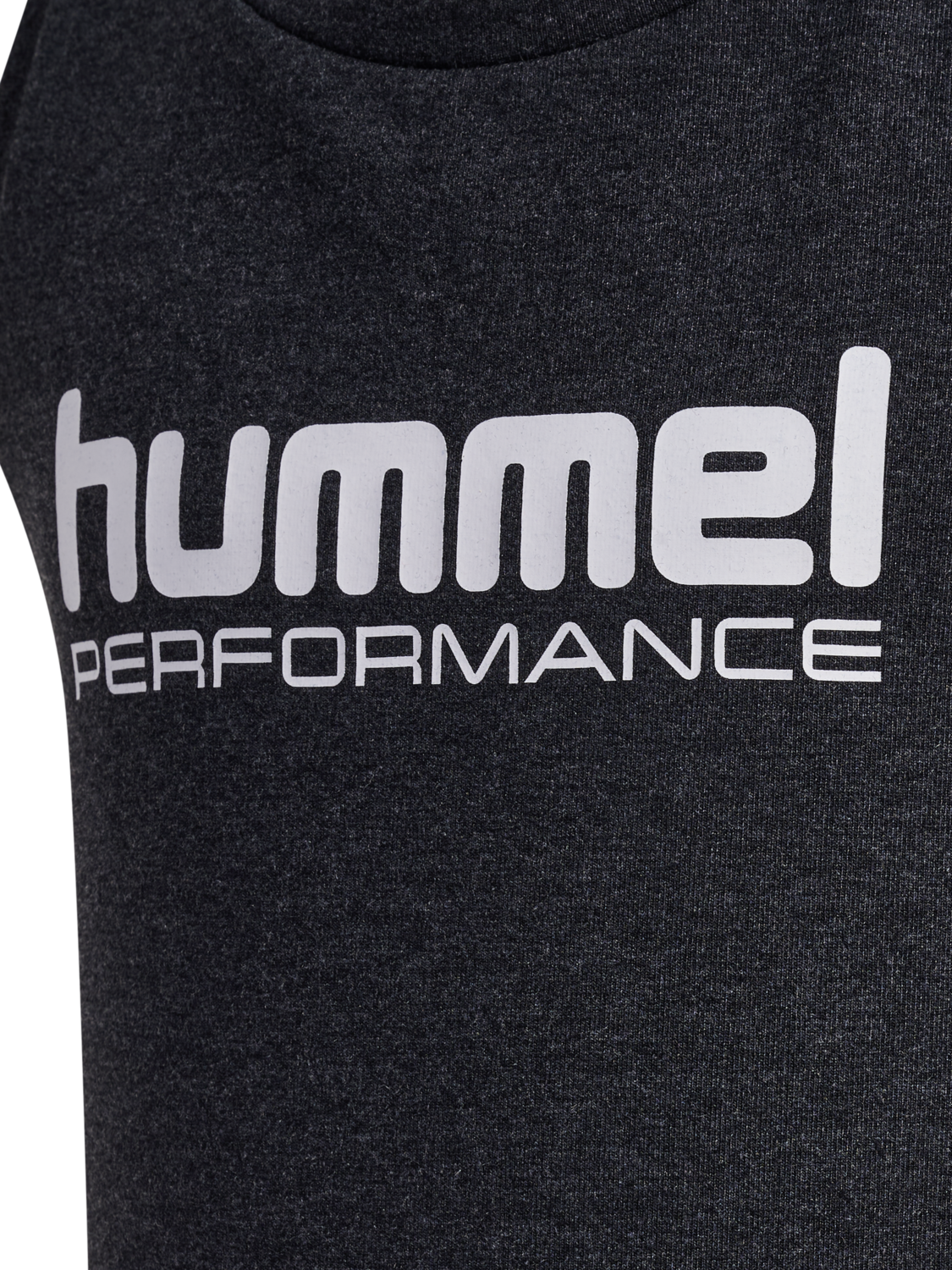 hmlJR TOP, BLACK MELANGE, packshot