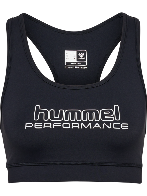 hmlTE FUNDAMENTAL SPORTS BRA, BLACK/WHITE, packshot