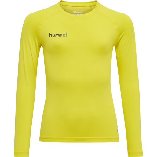 HML FIRST PERFORMANCE KIDS JERS L/S, BLAZING YELLOW HML FIRST PERFORMANCE KIDS JERS L/S, BLAZING YELLOW, packshot