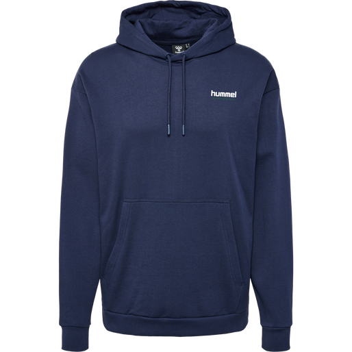 hmlLGC NATE HOODIE, PEACOAT hmlLGC NATE HOODIE, PEACOAT, packshot